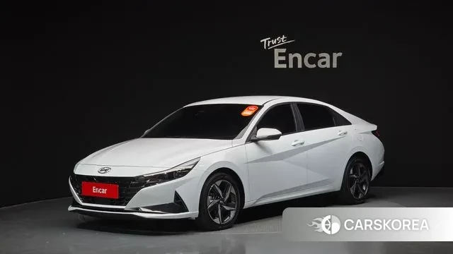 Hyundai Avante (CN7) 2021 Белый из Кореи