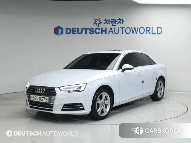 Audi A4 (B9) 2018 Белый из Кореи