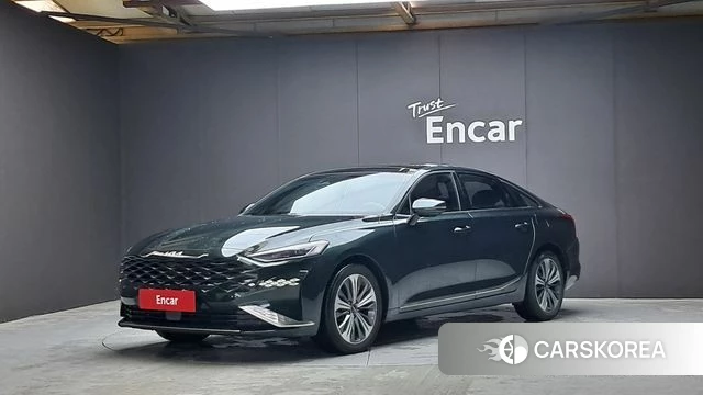 Kia K8 Hybrid 2021 Темно-зеленый из Кореи