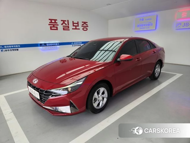 Hyundai Avante (CN7) 2021 Красный из Кореи