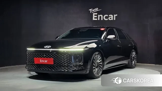 Hyundai Grandeur Hybrid (GN7) 2023 Черный из Кореи