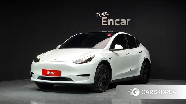 Tesla Model Y 2023 Белый из Кореи