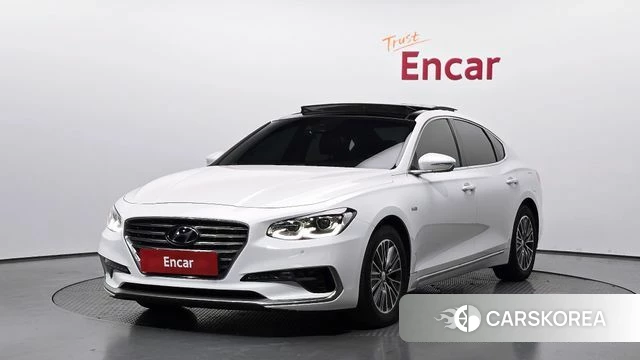 Hyundai Grandeur IG Hybrid 2018 Белый из Кореи