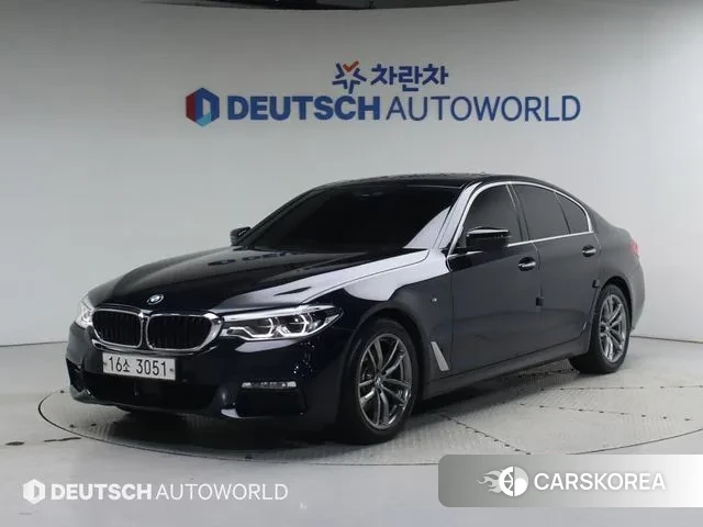 BMW 5 Series (G30) 2018 Синий из Кореи