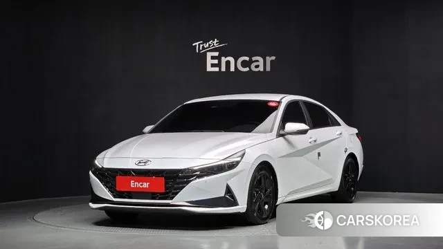 Hyundai Avante (CN7) 2022 Белый из Кореи