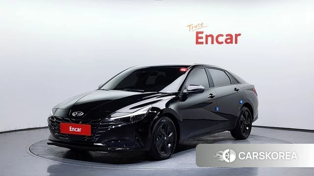 Hyundai Avante (CN7) 2022 Черный из Кореи