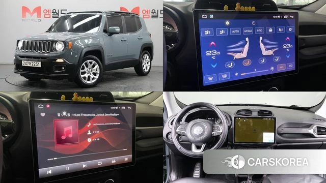 Jeep Renegade 2018 Небесно-голубой из Кореи