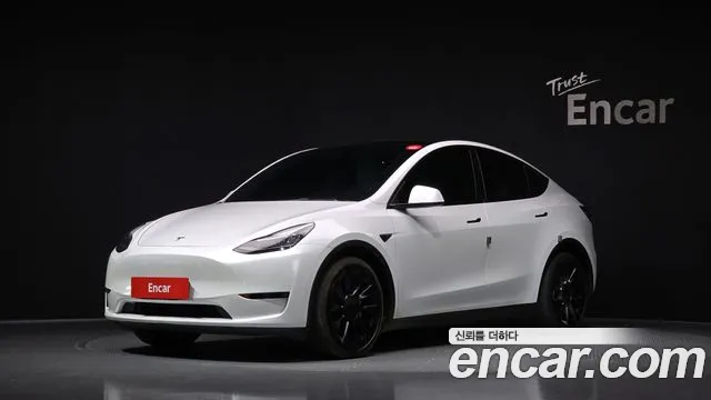 Tesla Model Y 2021 Белый из Кореи