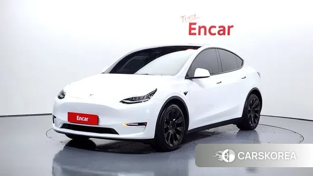 Tesla Model Y 2022 Белый из Кореи