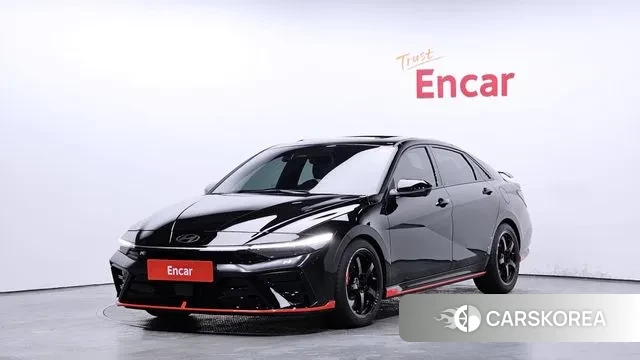 Hyundai The New Avante (CN7) 2024 Черный из Кореи