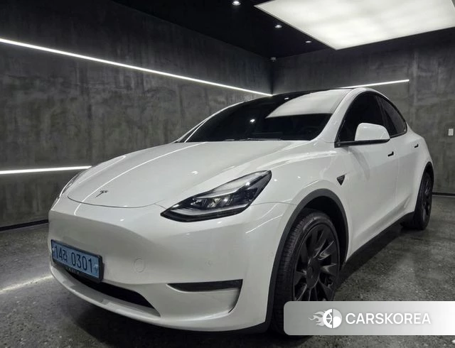 Tesla Model Y 2023 Белый из Кореи