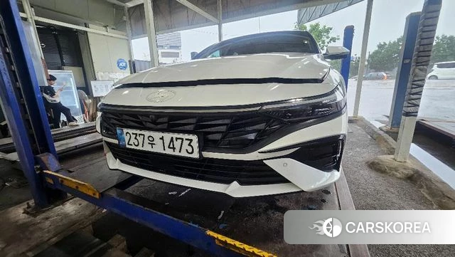 Hyundai The New Avante (CN7) 2024 Белый из Кореи