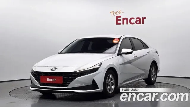 Hyundai Avante (CN7) 2021 Белый из Кореи