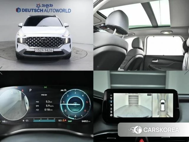 Hyundai The New Santa Fe 2023 Белый из Кореи