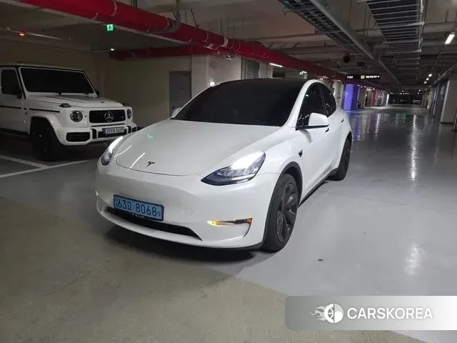 Tesla Model Y 2022 Белый из Кореи
