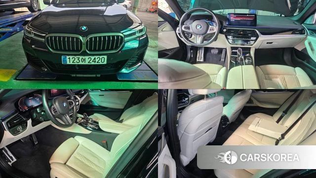 BMW 5 Series (G30) 2022 Черный из Кореи