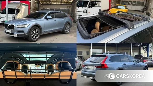 Volvo V90 Cross-Country 2018 Небесно-голубой из Кореи