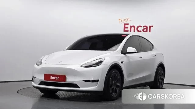 Tesla Model Y 2022 Белый из Кореи