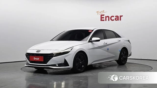 Hyundai Avante (CN7) 2021 Белый из Кореи