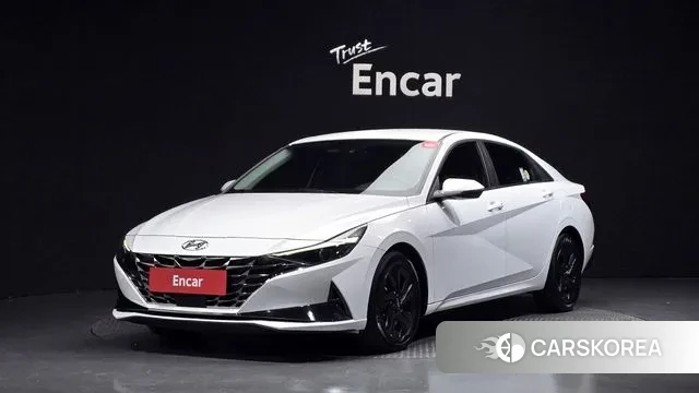 Hyundai Avante Hybrid (CN7) 2021 Белый из Кореи