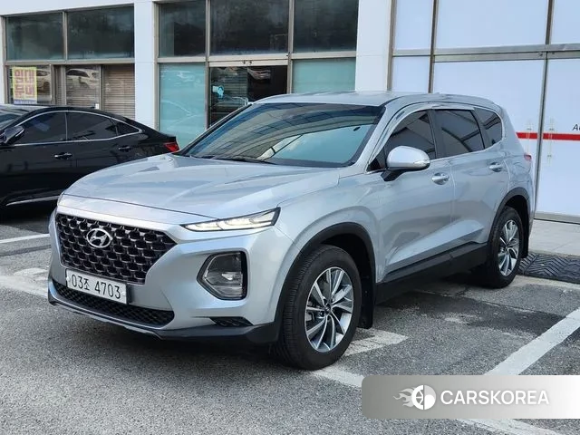 Hyundai Santa Fe TM 2018 Серебристо-серый из Кореи