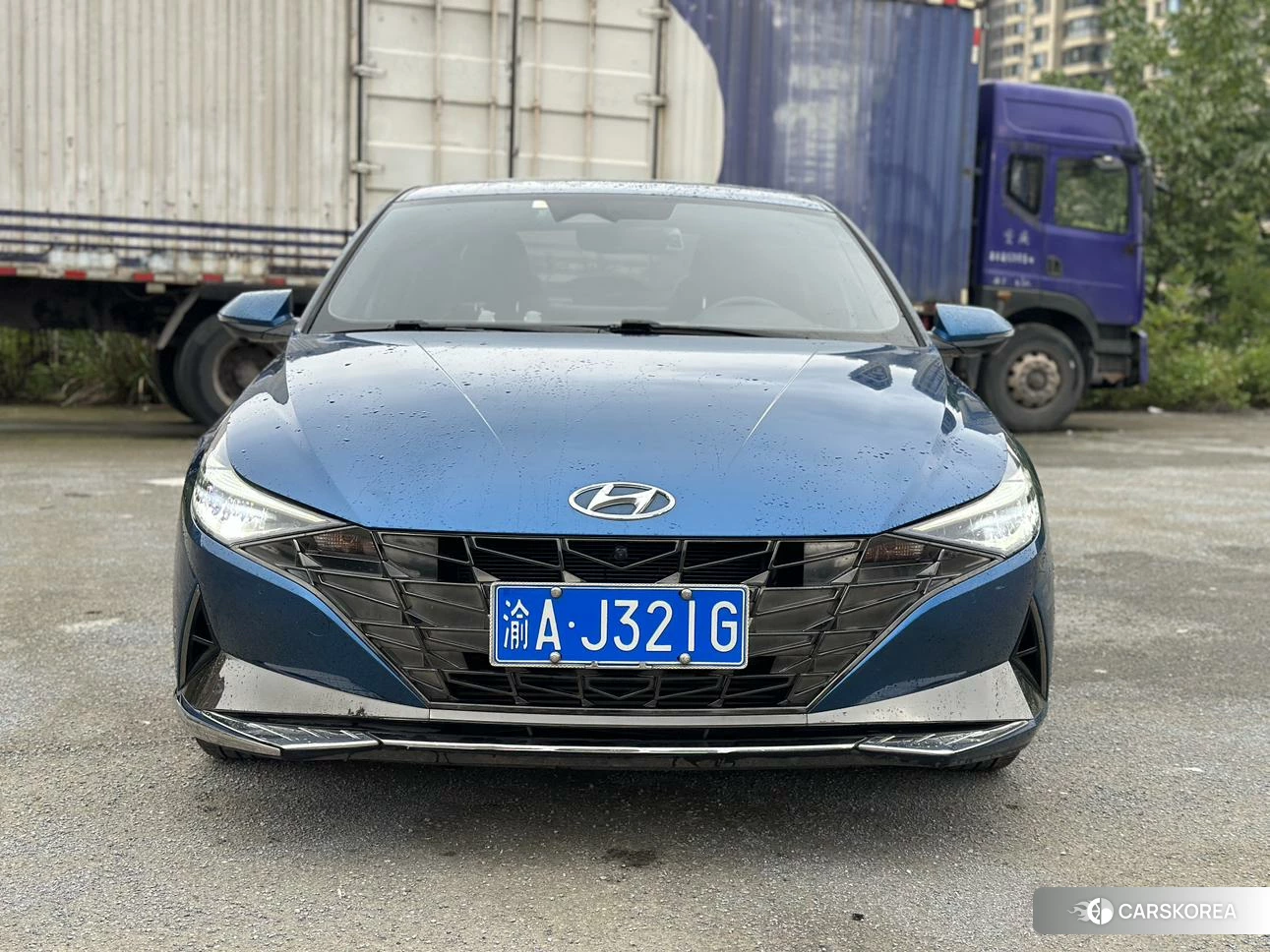 Hyundai Elantra 2020 Синий из Китая