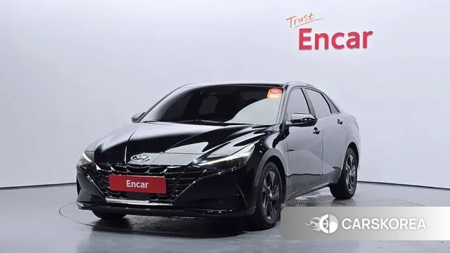 Hyundai Avante Hybrid (CN7) 2021 Черный из Кореи