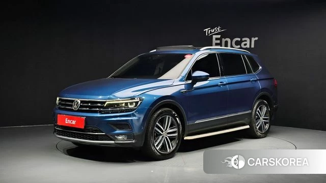 Volkswagen Tiguan Allspace 2018 Синий из Кореи