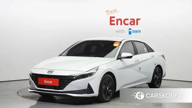 Hyundai Avante Hybrid (CN7) 2022 Белый из Кореи