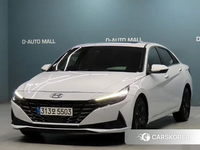 Hyundai Avante (CN7) 2021 Белый из Кореи