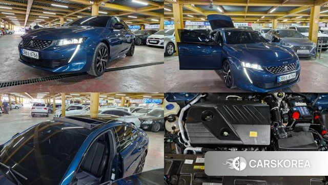 Peugeot 508 second Generation 2021 Синий из Кореи