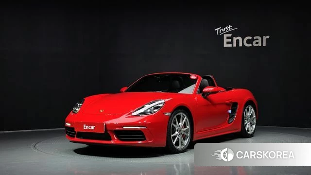 Porsche 718 Boxster 2020 Красный из Кореи