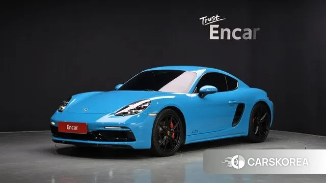 Porsche 718 Cayman 2019 Небесно-голубой из Кореи
