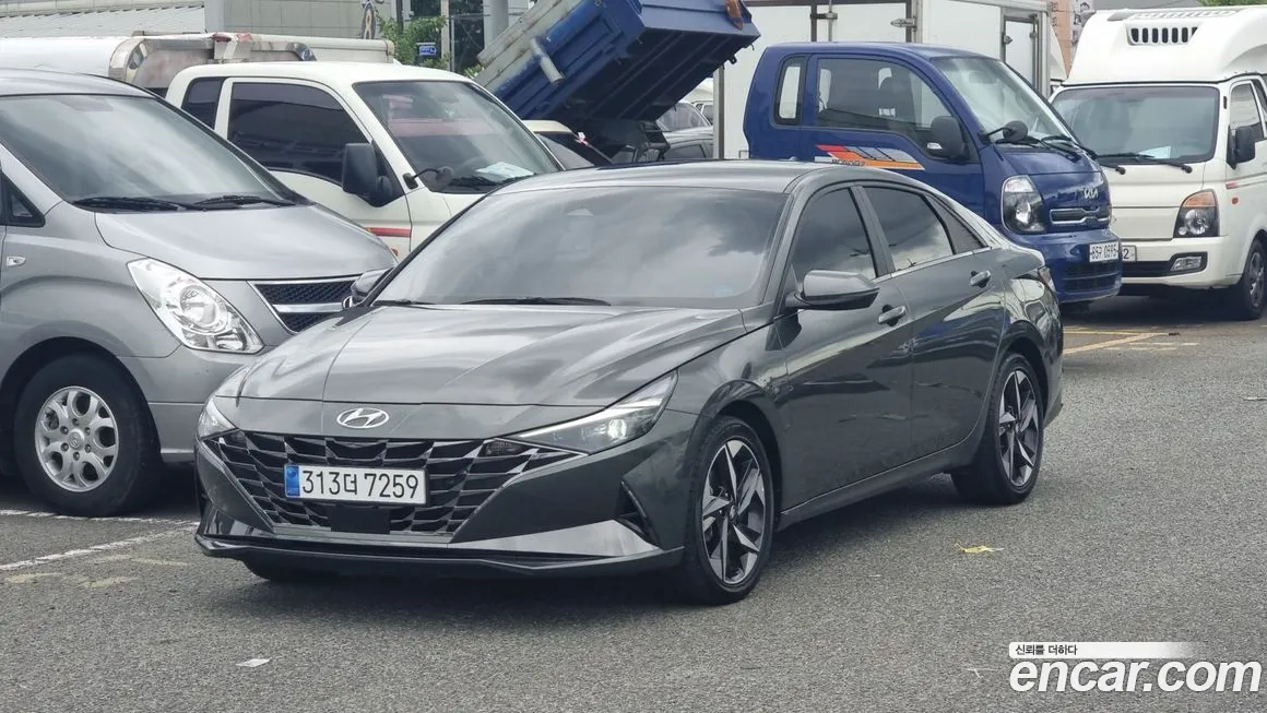 Hyundai Avante Hybrid (CN7) 2020 Серый из Кореи