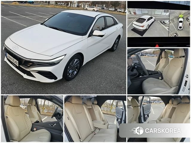 Hyundai The New Avante (CN7) 2023 Белый из Кореи