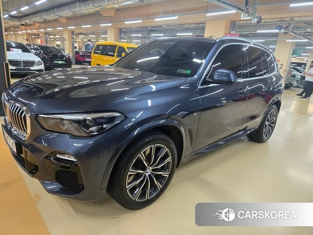 BMW X5 (G05) 2020 Небесно-голубой из Кореи