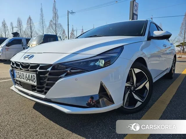 Hyundai Avante (CN7) 2021 Белый из Кореи