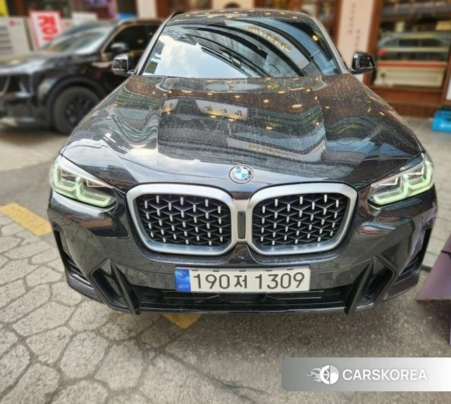 BMW X4 (G02) 2023 Черный из Кореи