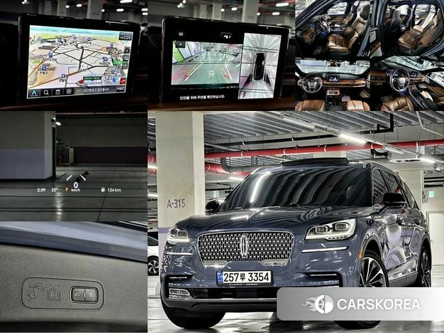 Lincoln Aviator 2nd generation 2021 Синий из Кореи