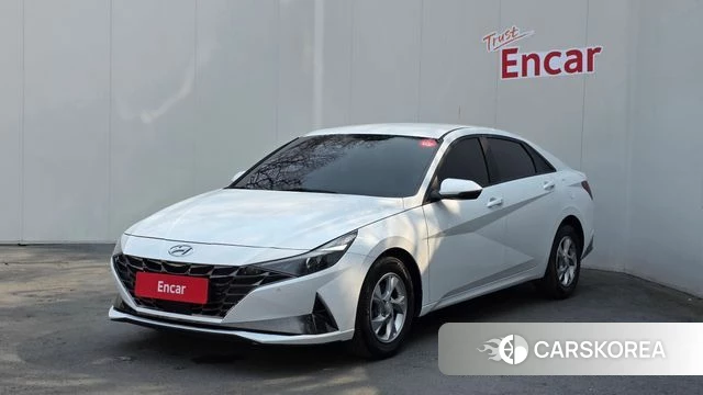 Hyundai Avante (CN7) 2021 Белый из Кореи