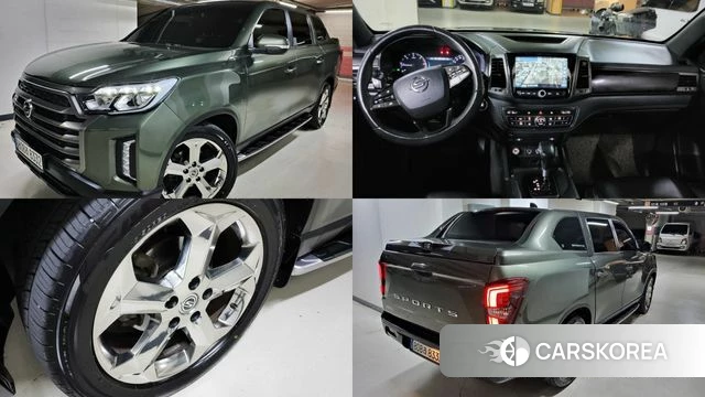 Ssangyong Rexton Sports 2021 Темно-зеленый из Кореи