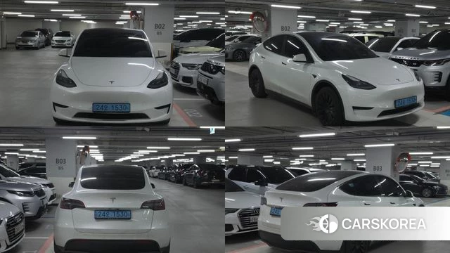 Tesla Model Y 2023 Белый из Кореи