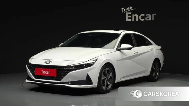 Hyundai Avante (CN7) 2021 Белый из Кореи