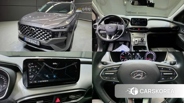 Hyundai The New Santa Fe 2022 Серый из Кореи