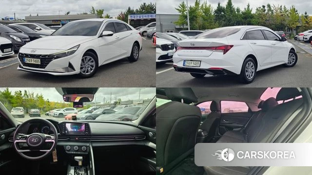 Hyundai Avante (CN7) 2021 Белый из Кореи