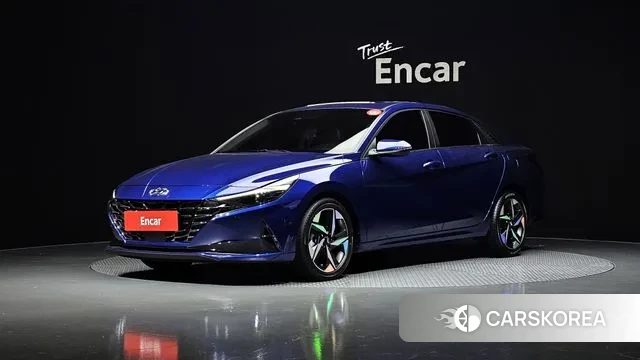 Hyundai Avante (CN7) 2021 Синий из Кореи