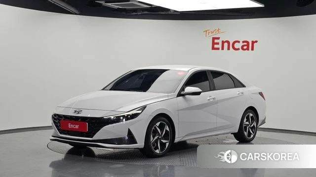 Hyundai Avante Hybrid (CN7) 2022 Белый из Кореи