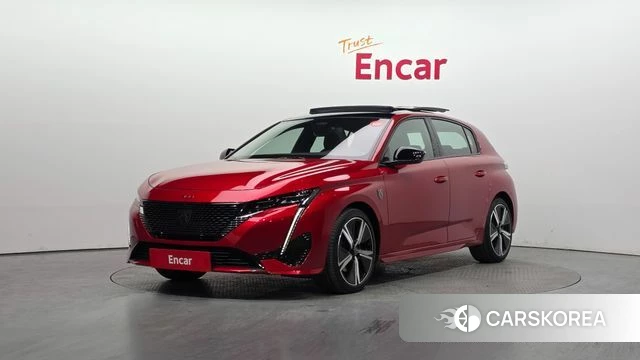 Peugeot 308 Third generation 2025 Красный из Кореи