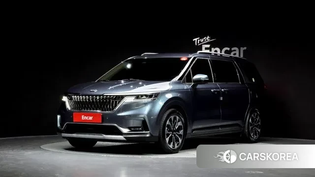 Kia Carnival 4th generation 2021 Небесно-голубой из Кореи