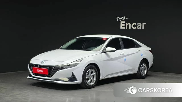 Hyundai Avante (CN7) 2021 Белый из Кореи